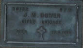 1st NZEF, 38132 Rfm J M DOWER, Rifle Brigade, died 29 June 1966 He is buried in the Taruheru Cemetery, Gisborne BLOCK 6 Plot 1