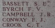 Frederic's name is on Lone Pine  Memorial to the Missing, Gallipoli, Turkey.