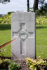 Gordon's gravestone, Cannock Chase War Cemetery Staffordshire, England.