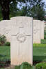 Frederick's gravestone, Cassino War Cemetery, Italy.