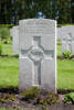 Aubert's gravestone, Cannock Chase War Cemetery Staffordshire, England.