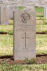 Leonard's gravestone, Jerusalem War Cemetery, Palestine.