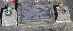 2nd NZEF, 24446 Gnr H D CAMPBELL, NZA, died 25 August 1988 aged 71 years; ROSALIE A CAMPBELL, died 20 October 1990.Both are buried in the Taruheru Cemetery, GisborneBlk RSA 34 Plot 244