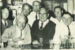 About 60 First World War veterans assembled in the R.S.A. club rooms prior to Christmas for their end-of-year party. Members of the organising staff were, from left: Messrs George Holder, Bert Lee, Ted Martin, Tiny Kerse, Bob Sloan (secretary), John Simpson, and Joe Hunn. 