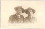My grandfather George McLaren (3rd Auckland Company) with his good mate Jack Subritzky (15th North Auckland Company). Both were in the 5th reinforcements. No date, but taken in Scotland so I am suggesting when they were both in England for officer training in 1918.