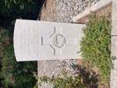 Tpr Mallett’s head stone in the war cemetery on the island of Rhodes, Greece.