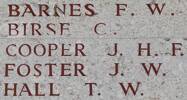 Charles Birse's name is on Lone Pine Memorial to the Missing, Gallipoli, Turkey.