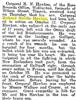 Death notice, Timaru Herald 1917