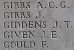 John's name is inscribed on Caterpillar Valley NZ Memorial to the Missing, France.