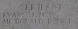 Douglas McDonald's name is inscribed on Hill 60 NZ Memorial to the Missing, Gallipoli, Turkey.