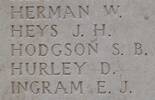 Sidney's name is inscribed on Tyne Cot Memorial to the Missing, Belgium.