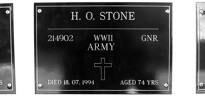 Memorial plaque to Harry Stone at Whangaparaoa RSA.