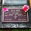 Albert Sidney Dye&#39;s plaque at Waikumete Cemetery