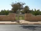 Entrance to Donald's gravestone, Beersheba War Cemetery Palestine.