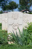 Lawrence's gravestone, Cassino War Cemetery, Italy.