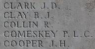 Rupert's name is inscribed on Caterpillar Valley NZ Memorial to the Missing, France.