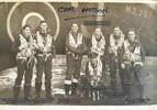 The air crew (as listed in the notes), a rare photo of them together, supplied by Roly's granddaughter Mel.