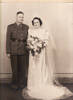 Lieutenant Oliver and Myrtle Wood&#39;s wedding photo, Christchurch, 1942