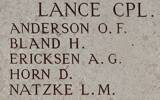 Herbert's name is on Chunuk Bair New Zealand Memorial to the Missing, Gallipoli, Turkey.