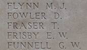 Thomas Fraser's  name is inscribed on Tyne Cot Memorial to the Missing, Belgium.