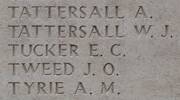 Eric's name is inscribed on Tyne Cot Memorial to the Missing, Belgium.