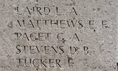 Ernest's name is inscribed on Jerusalem War Memorial, Palestine.