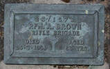 1st NZEF, 23/1572 Rfm A BROWN, Rifle Brigade, died 24 March 1954 aged 68 years.He is buried in the Taruheru cemetery, GisborneBlk RSA Plot 120