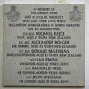 Memorial Plaque for Crew Members of Wellington HE740 - including Flight Sergeant Michael Reece and fellow New Zealander  Flight Sergeant Alexander Bolger - at Church of Assumption of Blessed Virgin Mary, North Marston, England.