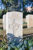Chappy's gravestone, Enfidaville War Cemetery, Tunisia.