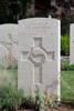 Jack's gravestone, Sangro River War Cemetery, Italy.