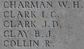 Ian's name is inscribed on Caterpillar Valley NZ Memorial to the Missing, France.