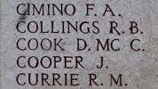 David's name is on Chunuk Bair New Zealand Memorial to the Missing, Gallipoli, Turkey.