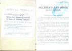 Digital copy of soldier's pay book (inside cover) for Michael Mooney. There are a total of 16 pages (8 scanned images).