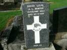 L/CPL # 38638 A. L. WINTER NzEF - AUCKLAND REGT Died 20-3-1951 Aged 60yrs He is buried in the Inglewood Cemetery, Taranaki ,