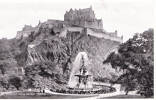 Valentine&#39;s postcard of Edinburgh Castle and Ross Fountain
