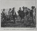 Caption reads : &quot;The burial of Trooper Booth (Oamaru) at Slingersfontein&quot;.