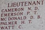 Charles Watt's name is on Lone Pine Memorial to the Missing, Gallipoli, Turkey.