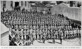 The Southern section of the Sixth N.Z. Contingent, mustered in front of the drill shed, Auckland, before marching on board the Troopship Cornwall.