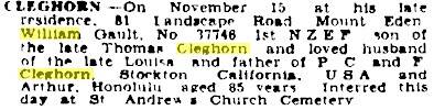 REF: AUCKLAND STAR, VOLUME LXXI, ISSUE 273, 16 NOVEMBER 1940, PAGE 1 &  NEW ZEALAND HERALD, VOLUME LXXVII, ISSUE 23815, 16 NOVEMBER 1940, PAGE 1 