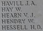  Victor's name is inscribed on Caterpillar Valley NZ Memorial to the Missing, France.