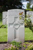 Leslie's gravestone, Cannock Chase War Cemetery Staffordshire, England.