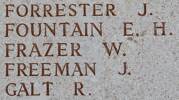 Joseph's name is on Lone Pine Memorial to the Missing, Gallipoli, Turkey.