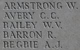 Walter's name is inscribed on Caterpillar Valley NZ Memorial to the Missing, France.