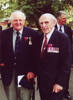 Photograph of JB Horrocks (right) and his brother James Horrocks taken at an Anzac Day parade at Takapuna Grammar School.