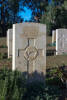 John's gravestone, Enfidaville War Cemetery, Tunisia.