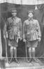 1915 - Pte A Forrester &amp; Pte G A Fairlie at Narrow Neck Camp
Card sent to Mrs C McCracken of Te Puia  Springs from Albert  FORRESTER
The boys had to turn up the hem of their pants on ill fitting uniforms
