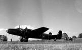 102 Squadron RAF Halifax Bomber - at RAF Pocklington, UK. This was the type of aircraft which New Zealander Pilot Flight Sergeant Thomas Bennett flew on air operations.