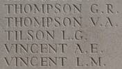 Leslie's name is inscribed on Messines Ridge NZ Memorial to the Missing, West-Flanders, Belgium.