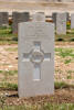 John's gravestone, Jerusalem War Cemetery, Palestine.