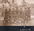  Group of soldiers in Samoa, Lance Bridge shown by arrow